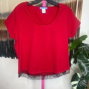 WHITE + WARREN VINTAGE RED TOP